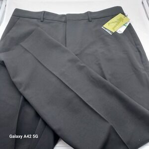 Perry Ellis Portfolio Resolution Mens Black Modern Fit Dress Pants 34x29 NWT